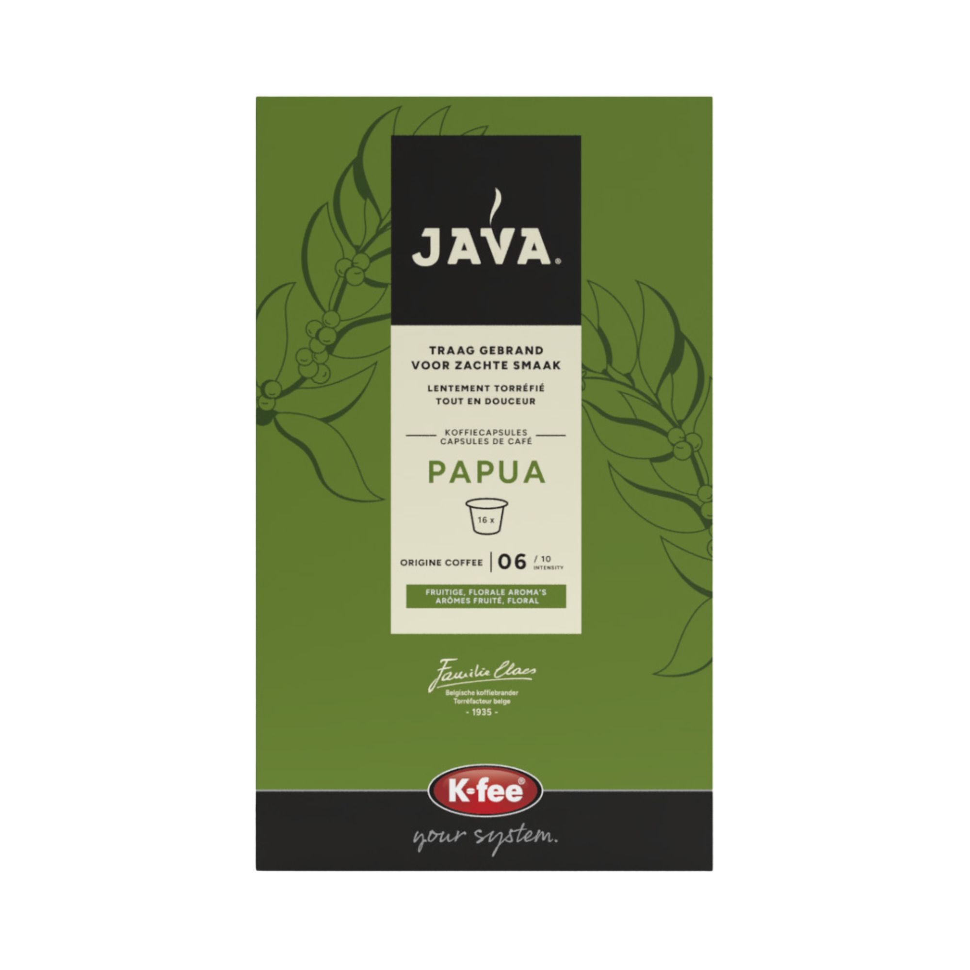koffiecapsules, papua, groene verpakking, natuurthee, cafeïne