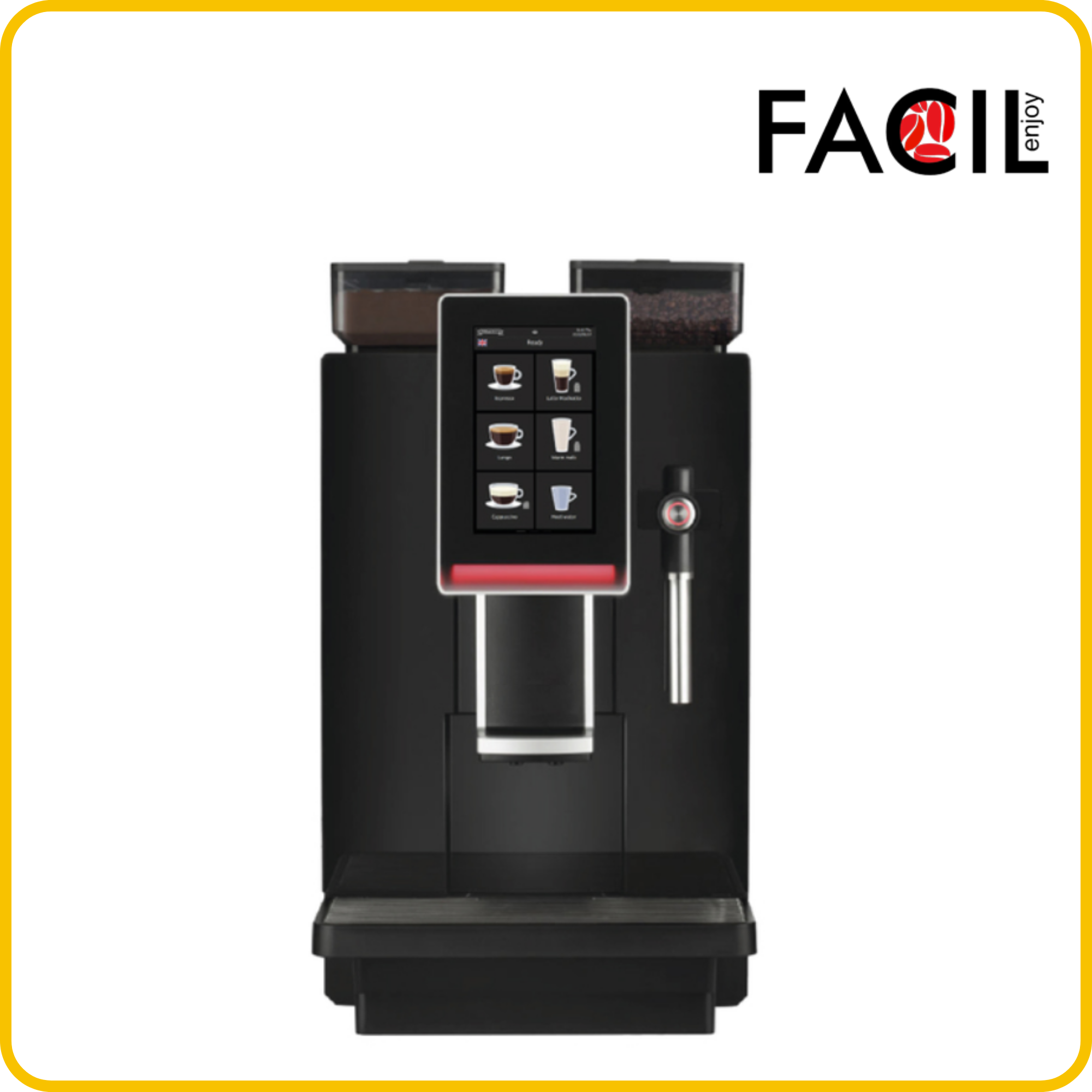 koffiezetapparaat, volledig automatisch, tweepuntige display, hoge capaciteit, koffiebonen reservoir