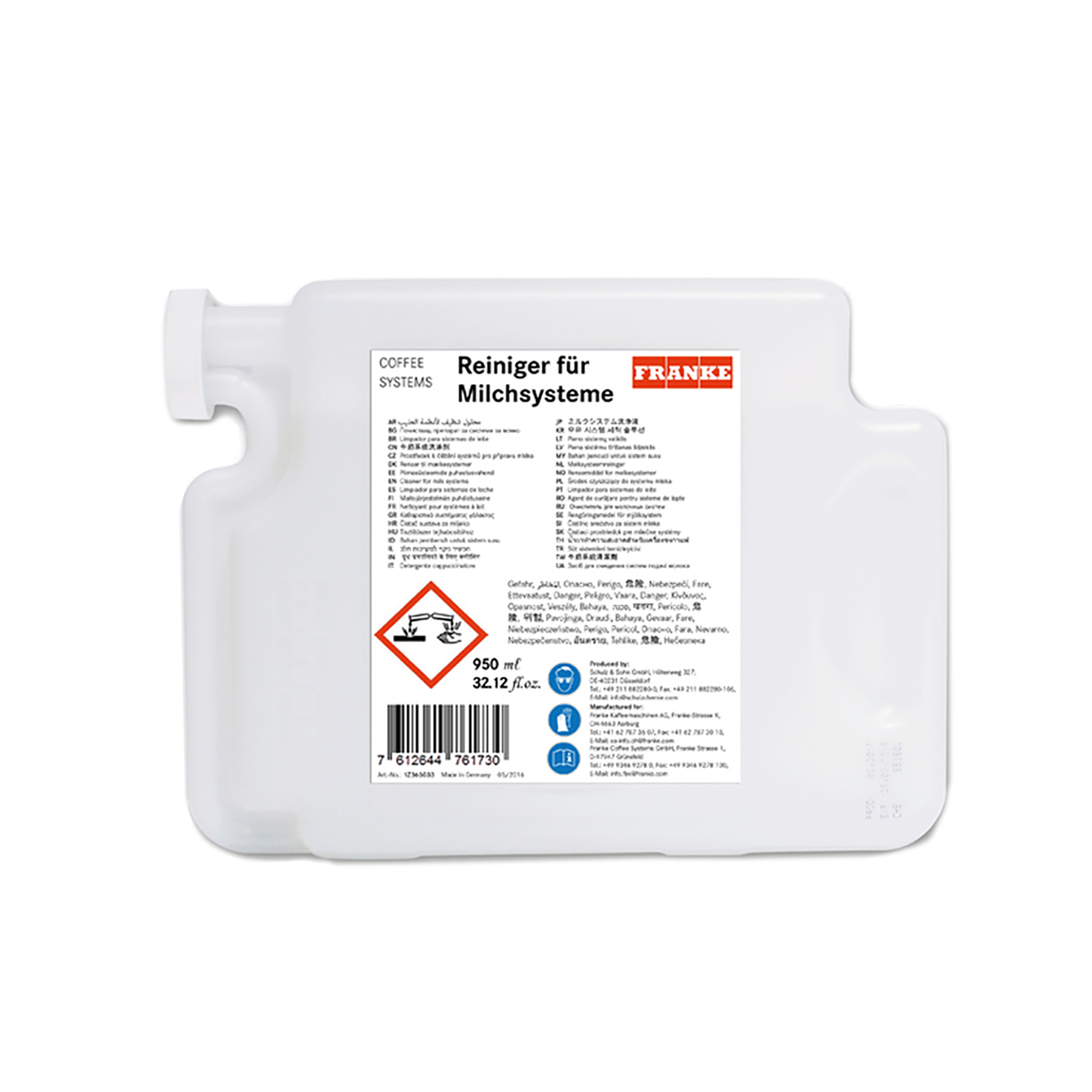 Franke Nettoyant pour systèmes à lait 95cl