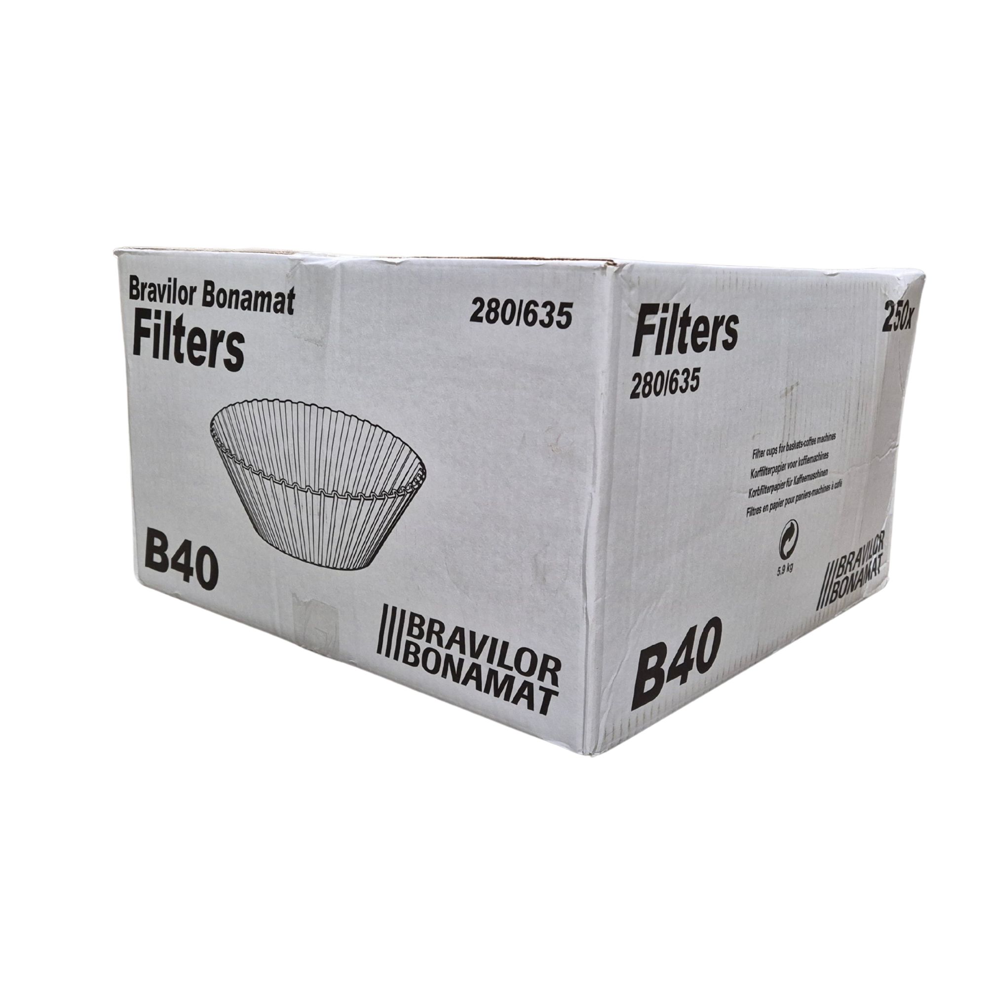 filters, box, coffeemaker filters, drip cone, Bravilor Bonamat