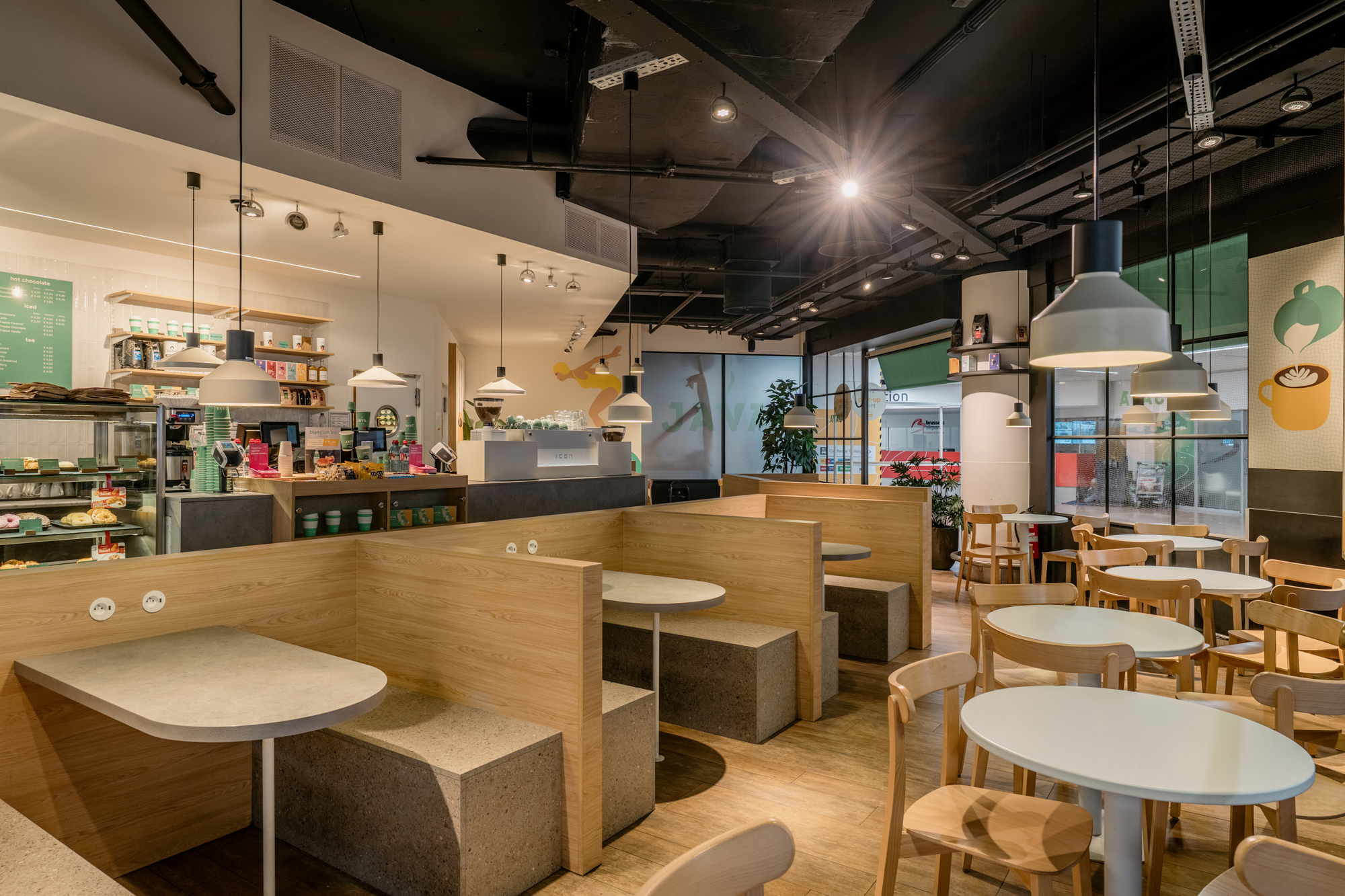 Binnen, Restaurant, Cafetaria, Café, Stoel