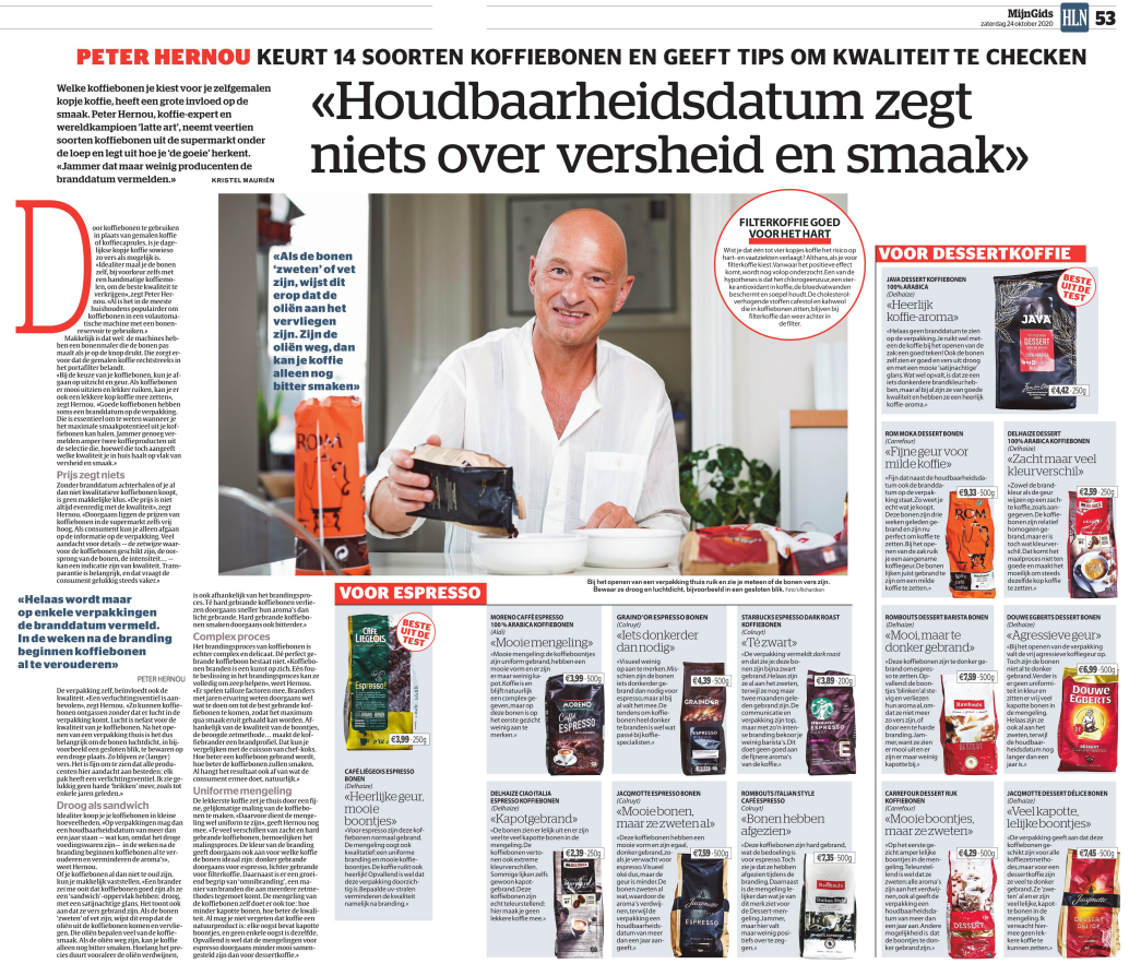 koffiebonen, espresso, man, koker, pakje koffie