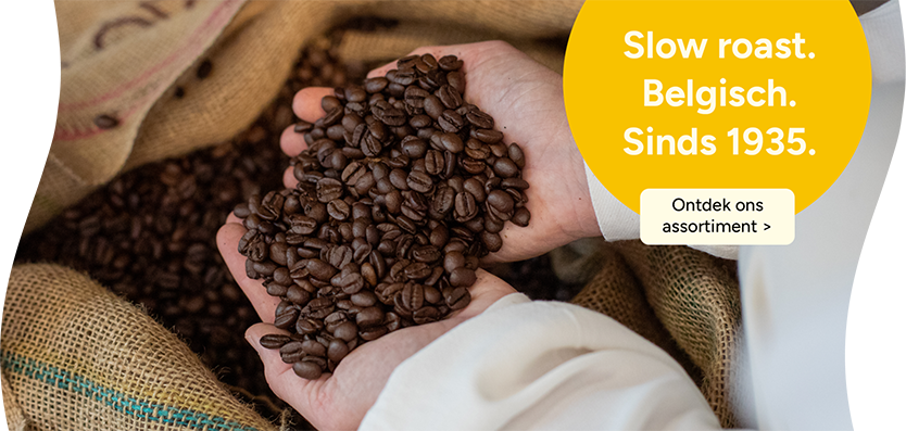 koffiebonen, coffeesortiment, donker, grof, dooselabeling