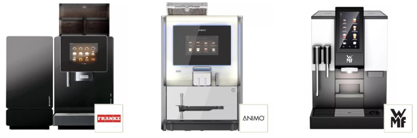 koffiezetapparaat, espressoapparaat, volautomatische koffiemachine, touchscreen, side-by-side ontwerp