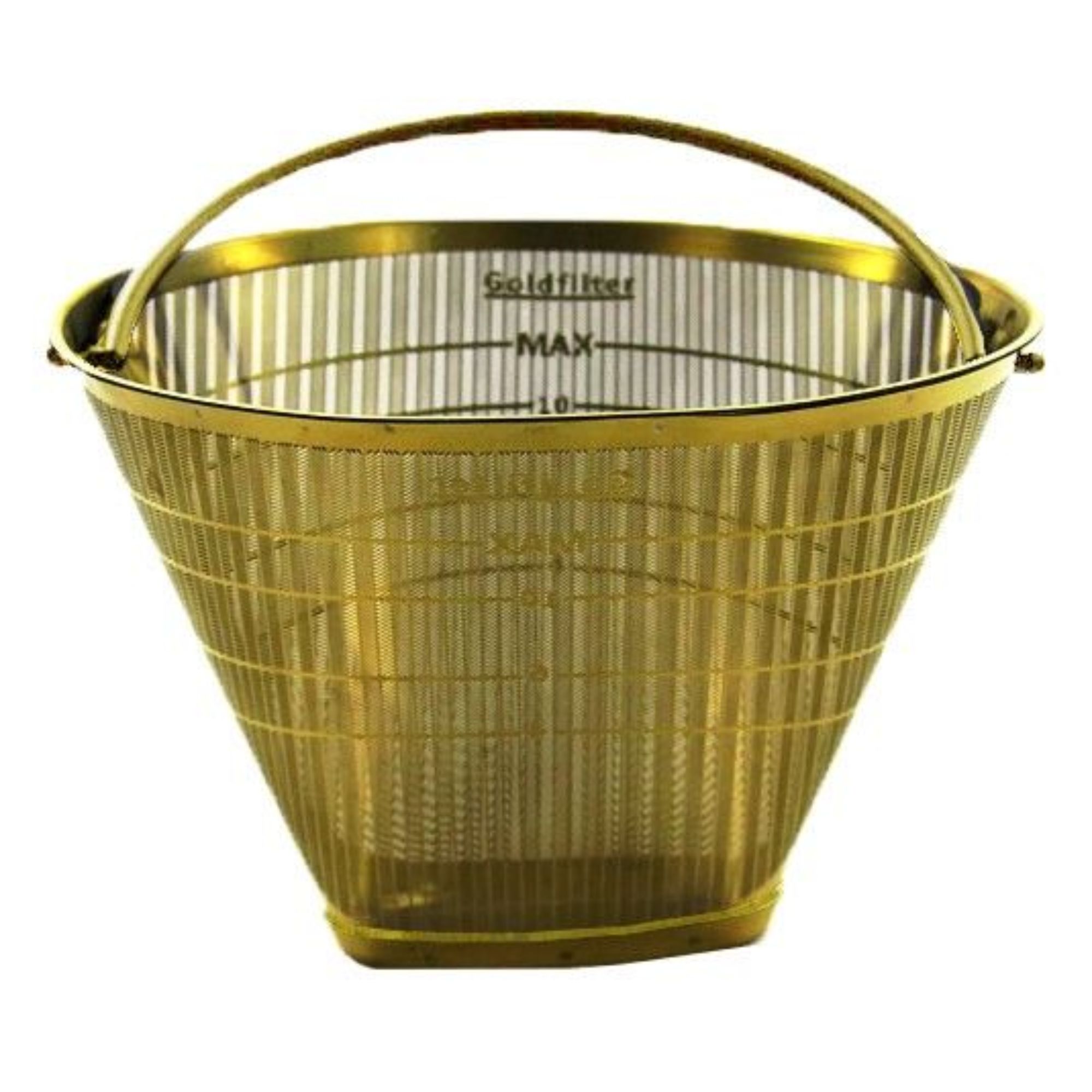 mand, goud, mandje, filters, kader
