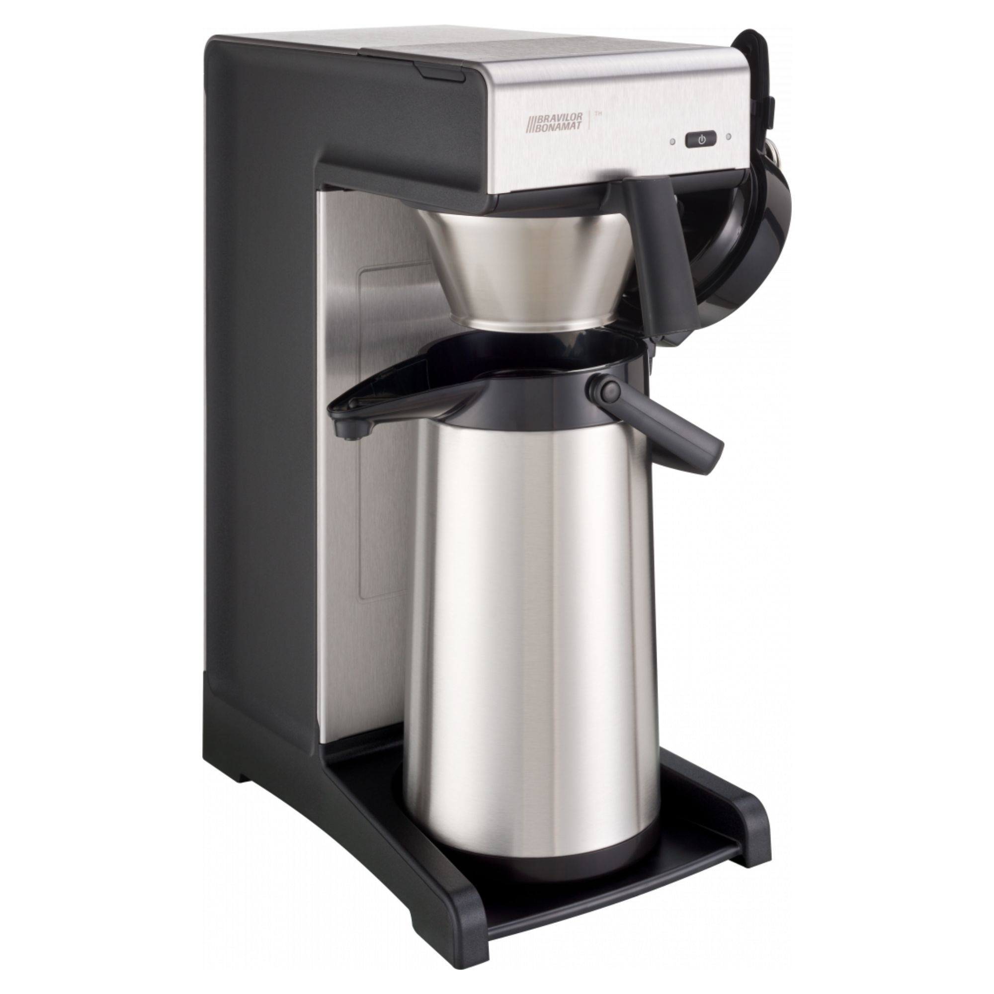 koffiezetapparaat, espressoapparaat, stainless-steel, filterdrip, kopjeshouder