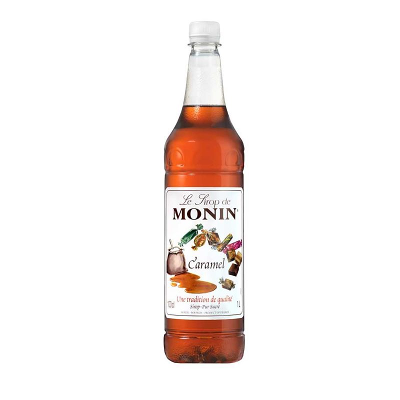sirop de caramel, caramel, monin, karaamel, flessenetiket