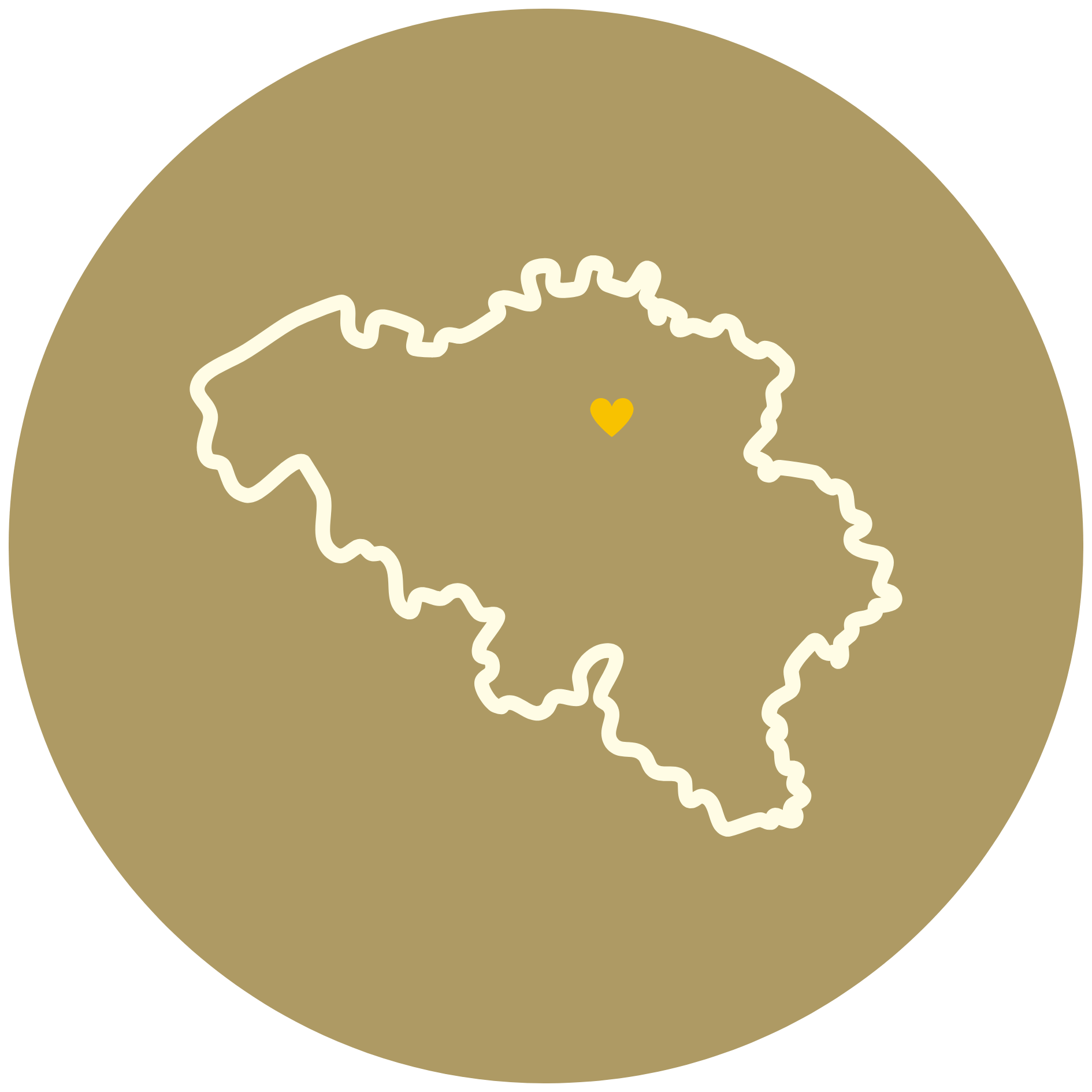 landkaart, kaart, hartenpunt, lijnen, ring