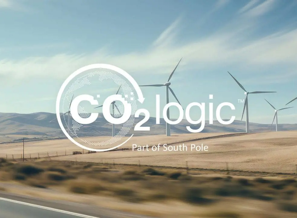 product, image, co2 logic, south pole, company, wind turbines, wind farm, landscape, eco logic, logo